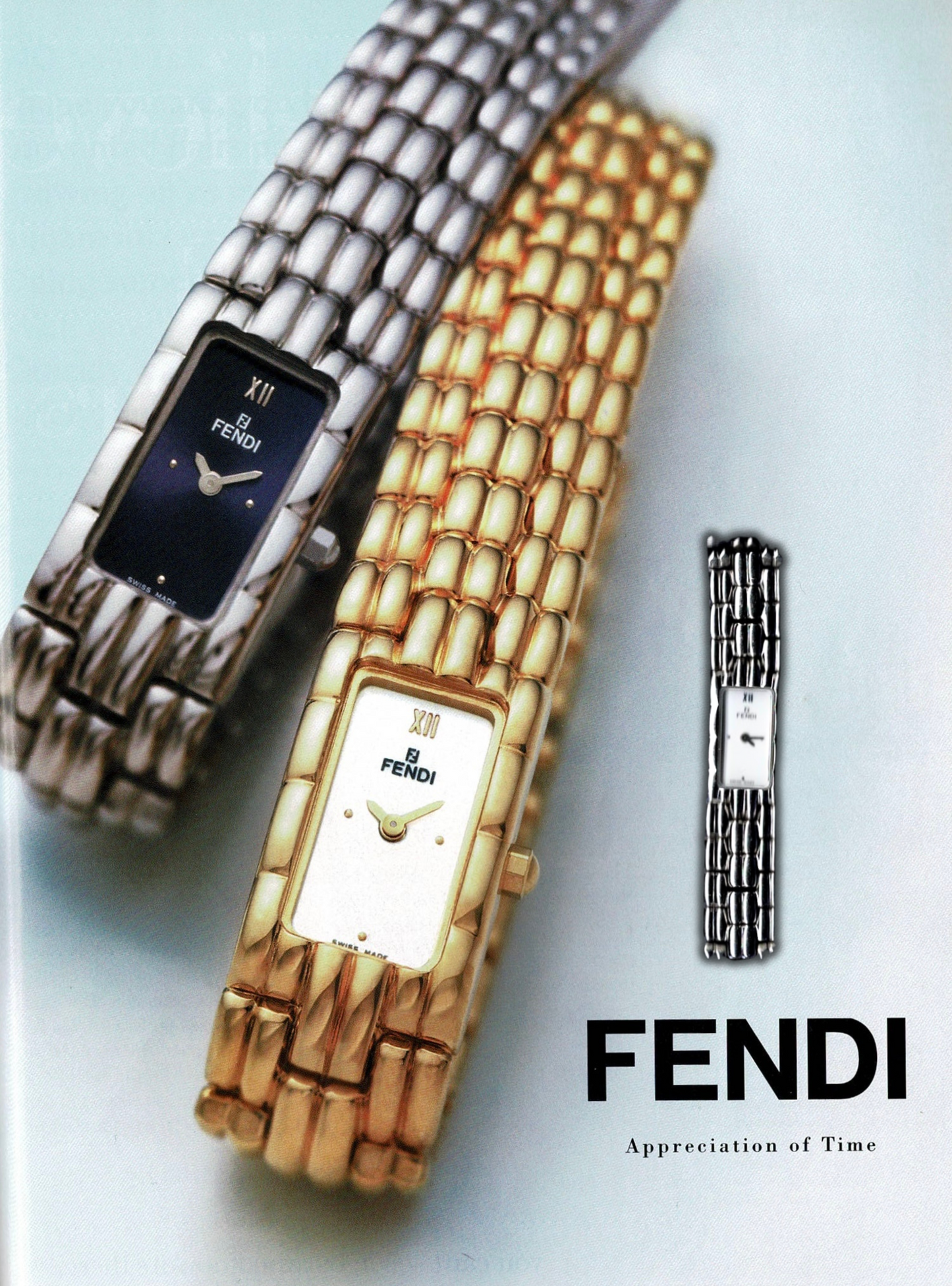 Vintage Silver Fendi Watch